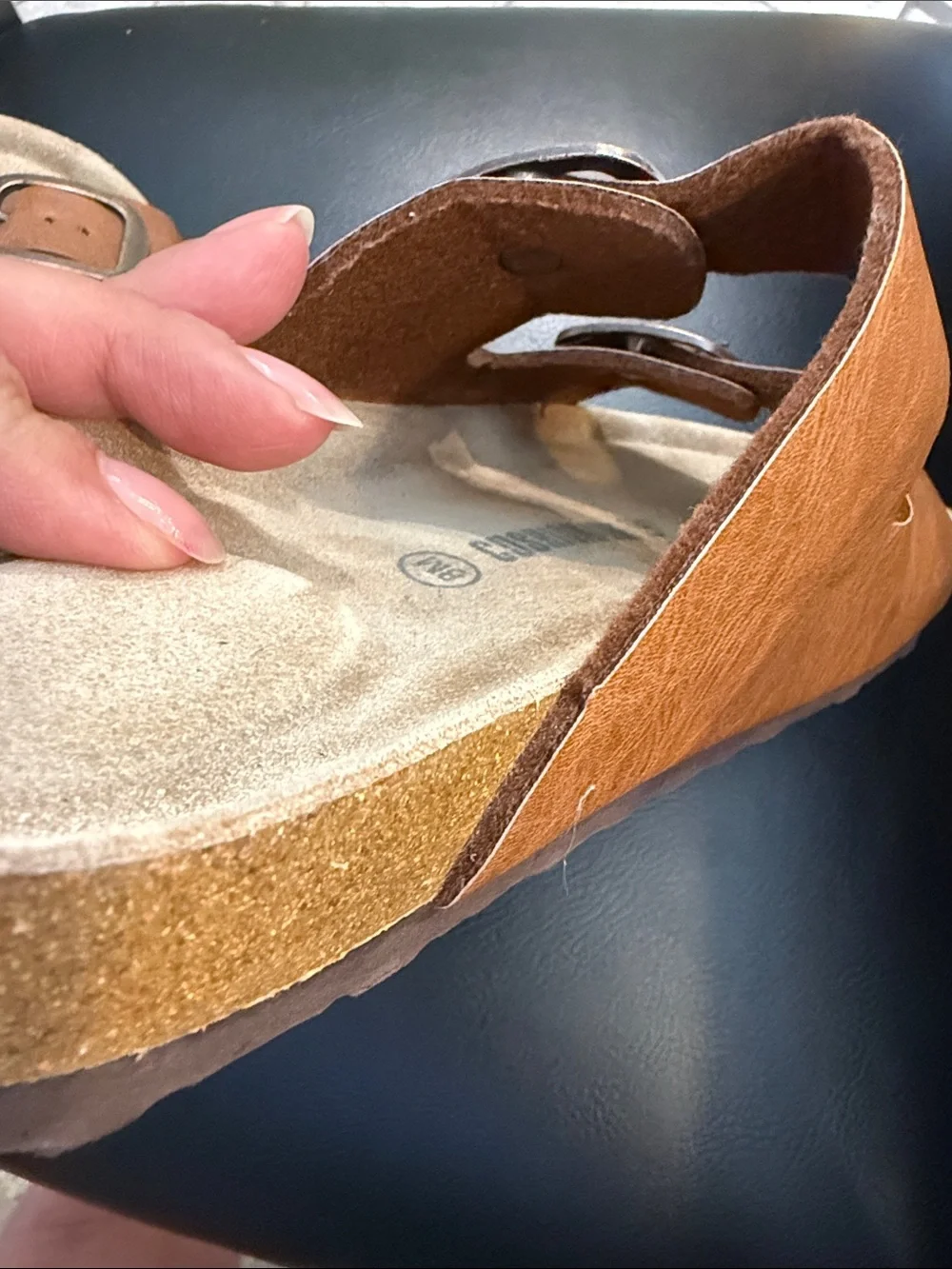 Cushionaire leather Double-Buckle Slide Sandals - Picture 10 of 10